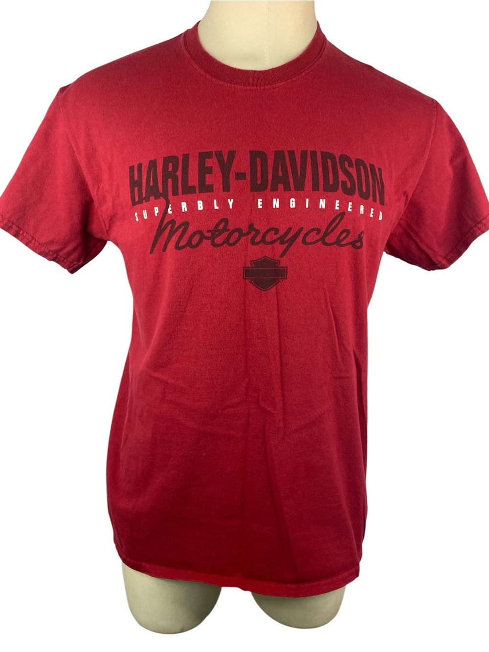 Harley-Davidson (Lot of 2) Red and Brown SS Motorcycles Graphic Tees Men’s Large